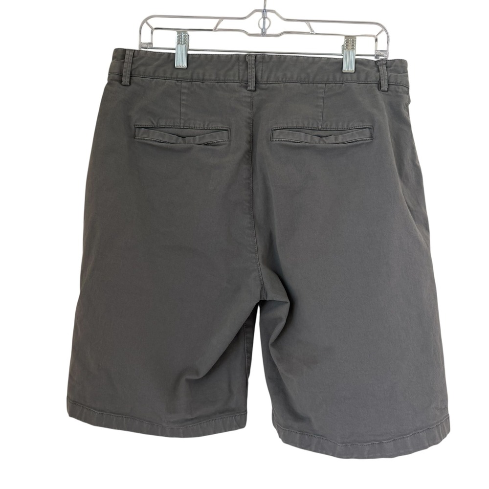 Flint and Tinder Charcoal Gray Chino Shorts Mens‎ Sz 33 Flat Front Huckberry - Picture 3 of 14